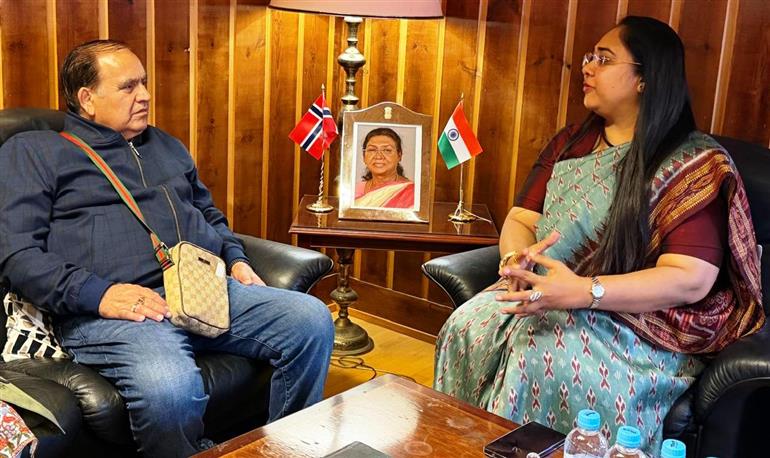 Assembly Speaker Kuldeep Singh Pathania Visits Indian Embassy in Oslo