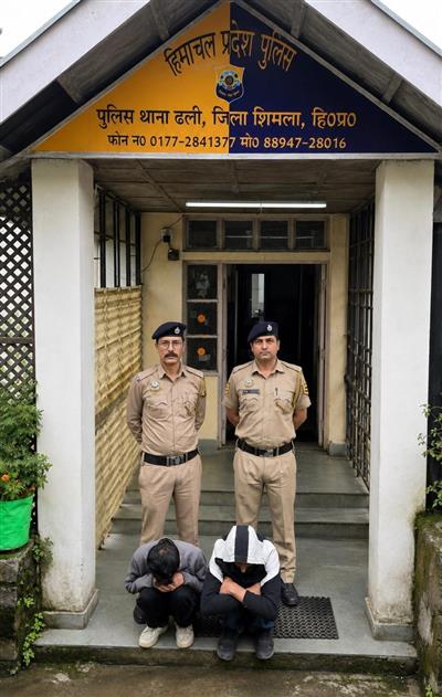 शिमला में चिट्टा तस्करी पर पुलिस की बड़ी कार्रवाई, दो आरोपी गिरफ्तार